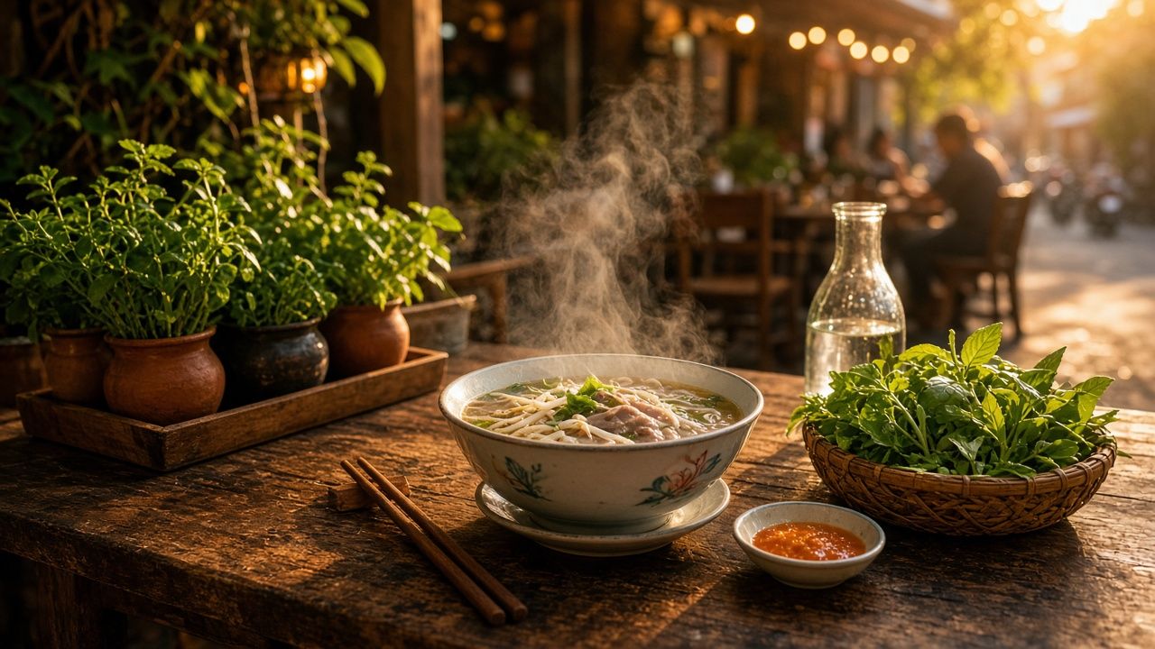 Bàn ăn quán Việt (ảnh minh hoạ)